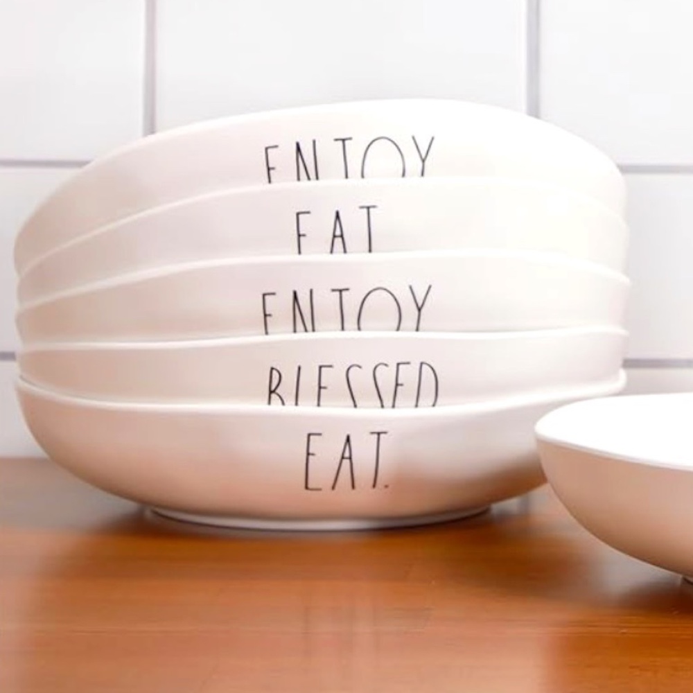 Rae Dunn Durable "ENJOY"  Bowl Bowl Set
